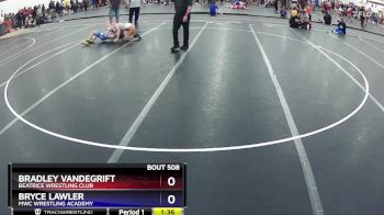 114 lbs Round 1 - Bradley Vandegrift, Beatrice Wrestling Club vs Bryce Lawler, MWC Wrestling Academy