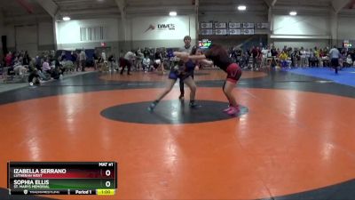 170 lbs Cons. Round 3 - Izabella Serrano, Lutheran West vs Sophia Ellis, St. Marys Memorial