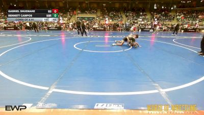 100 lbs Consi Of 8 #1 - Gabriel Shuemake, Viking Wrestling Club (OK) vs Bennett Campos, Hawkeye Wrestling Academy