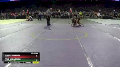 D3-150 lbs Semifinal - Cole Karasinski, West Catholic HS vs Jeremy Griffith, Yale HS