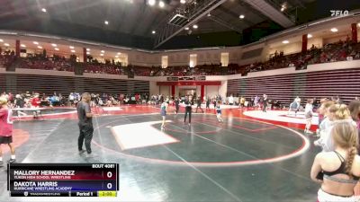 100 lbs Round 5 - Mallory Hernandez, Yukon High School Wrestling vs Dakota Harris, Hurricane Wrestling Academy