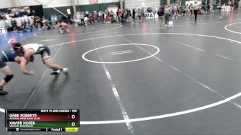 190 lbs Semifinal - Gabe Roberts, McCook Wrestling Club vs Xavier Kusek, Lincoln Northeast