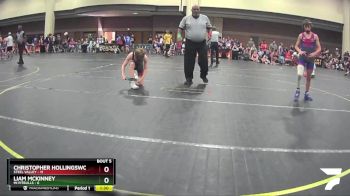 105 lbs Round 2 (6 Team) - Liam McKinney, Mi Pitbulls vs Christopher Hollingsworth, Steel Valley