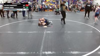 80 lbs Quarterfinal - Colter Zabransky, KC Elite Training Center vs Tanner James, Eastside Youth Wrestling