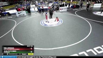 65 lbs Cons. Round 2 - Evelyn Flores, California vs Mia Arriaga, Red Star Wrestling Academy