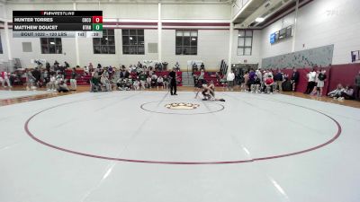 120 lbs Consi Of 8 #1 - Hunter Torres, Christopher Columbus vs Matthew Doucet, Blessed Trinity