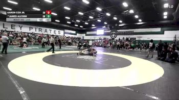 215 lbs Cons. Round 2 - James Alcorn, Golden West vs Aaron Cox Jr., Sanger West