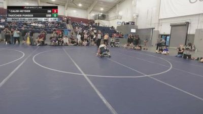 106 lbs Champ. Round 2 - Caleb Heyder, Sanderson Wrestling Academy vs Thatcher Purser, Charger Wrestling