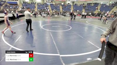 85 lbs Consolation - Jaden Martinez, Duran Elite vs Cooper Martinez, DC Wrestling