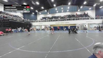 197 lbs Cons. Semi - Aaron Martinez, Mt. San Antonio College vs Angelo Adame, Fresno City College