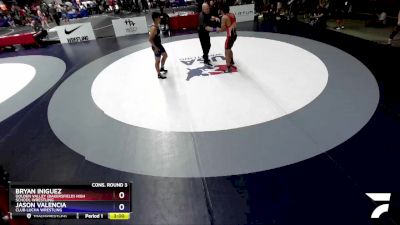 175 lbs Cons. Round 3 - Bryan Iniguez, Golden Valley (Bakersfield) High School Wrestling vs Jason Valencia, Club Lucha Wrestling