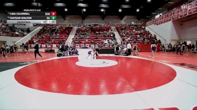 JH 96 lbs Semifinal - Lisa Caldwell, DEL CITY JH vs Kaygan Walton, EL RENO JH