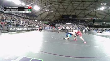 Boys 1B/2B 215 Cons. Round 2 - Jacob Hoschar, Forks vs Coleman Green, Liberty (Spangle)