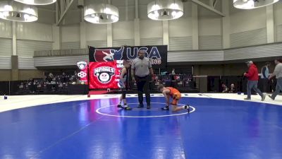 14U Boys - 92 lbs Quarters - Casen Becker, Black Fox Wrestling Academy vs Kley Beer, Warrior Regional Training Center