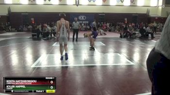 106 lbs Round 1 - Kosta Hatzigeorgiou, Christian Brothers College vs Kyler Happel, Lisbon