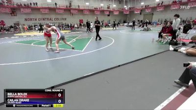 124 B Cons. Round 4 - Cailan Drake, Sacred Heart vs Bella Bolek, North Central (IL)