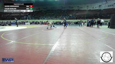 101 lbs Consi Of 4 - Jaxon Hernandez, Ponca City vs Caleb Barlow, Broken Arrow