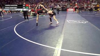 2A-113 lbs Semifinal - Ethan Humphrey, West Branch vs Charlie Boelman, North Polk