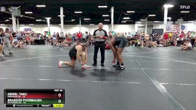 215 lbs Round 3 (6 Team) - Arwel Taku, Precision WC vs Braedon Poorbaugh, Outsiders WC