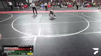 91 lbs Champ. Round 1 - Jakob Villarreal, Askren Wrestling Academy vs Mason Lease, Oconomowoc