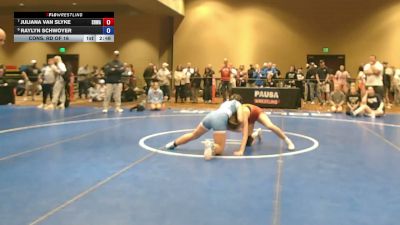 140 lbs Cons. Rd Of 16 - Juliana Van Slyke, South Hills Wrestling Academy vs Raylyn Schwoyer