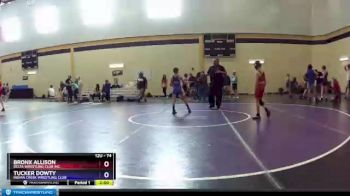 74 lbs Cons. Semi - Bronx Allison, Delta Wrestling Club Inc. vs Tucker Dowty, Indian Creek Wrestling Club