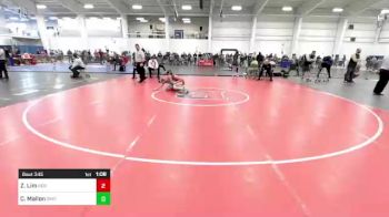 100 lbs Quarterfinal - Zachary Lim, Red Roots WC vs Cole Mallon, Smitty's Wrestling Barn