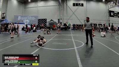 84 lbs Round 3 (4 Team) - John Stevens, Mat Warriors Black vs Gus Engelman, Mat Assassins Red