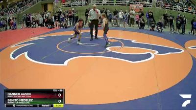 86 lbs Quarterfinal - Benito Medelez, Hermiston Wrestling vs Danner Aasen, Myrtle Point Mat Club