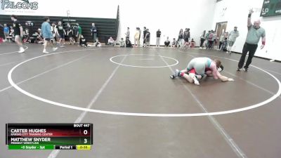 150 lbs Cons. Round 3 - Matthew Snyder, Prodigy Wrestling vs Carter Hughes, Kansas City Training Center