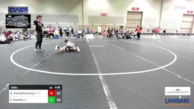 85 lbs Rr Rnd 5 - Grayson VanValkenburg, Michigan Premier WC - (A) vs Esaias Koethe, Big Game Wrestling Club