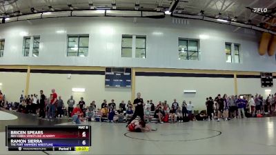 100 lbs 3rd Place Match - Bricen Spears, Red Cobra Wrestling Academy vs Ramon Sierra, The Fort Hammers Wrestling