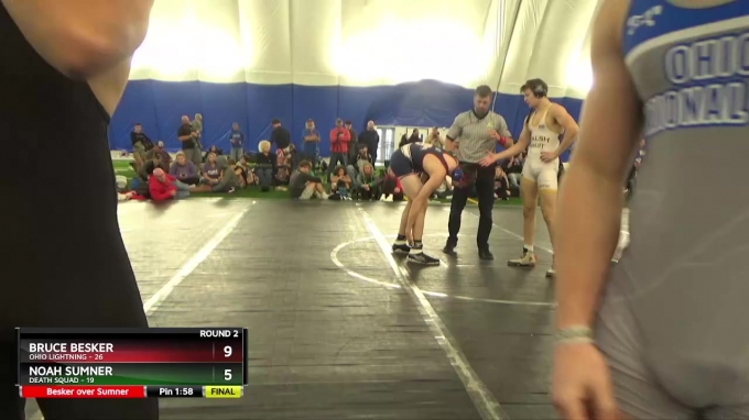 182 lbs Round 2 (8 Team) - Brandon Batson, Ohio Lightning vs Ollie ...