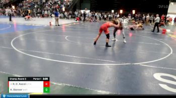 174 lbs Champ. Round 3 - Rocco D`Ascoli, Ottawa University vs Keondre Bonner, Barton