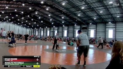 50 lbs Semis & 1st Wrestleback (8 Team) - Kylie Moore, Flashes vs Roselyn McCorkle, Indiana Inferno Black