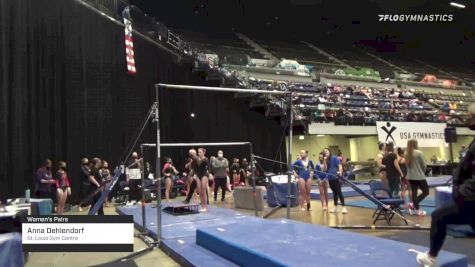 Anna Dehlendorf - Women's Pairs, St. Louis Gym Centre - 2021 Women's Xcel Region 4 Championships