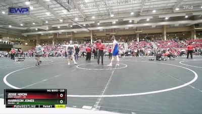 225 lbs Round 1 - Jesse Hixon, Gray County vs Harrison Jones, Salina