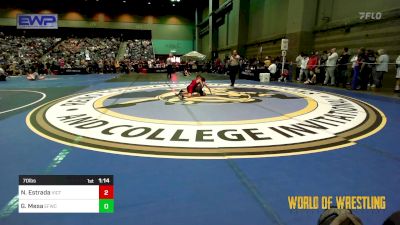 70 lbs Round Of 16 - Nicolas Estrada, Victory Wrestling Club,wa vs Gabriel Mesa, Elite Force Wrestling Club