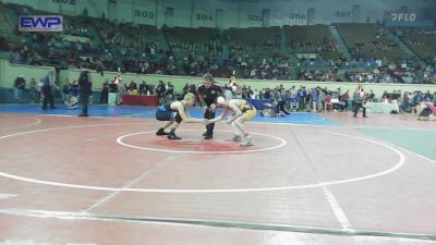 120 lbs Quarterfinal - Carter Madsen, Vian vs Gabe Nunn, MARLOW OUTLAWS JH