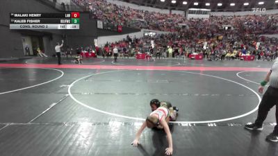 63 lbs Cons. Round 2 - Kaleb Fisher, Brown Deer Jr Falcons Wrestling Club vs Malaki Henry, LAW