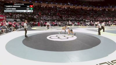 115 lbs Semis - Camryn Gresham, Lak. East vs Ladyn Hines, Barnesville