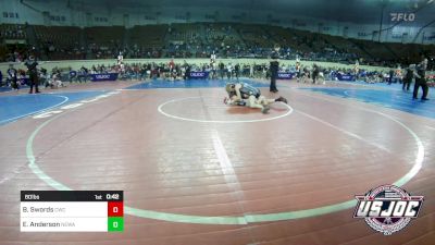 80 lbs Consi Of 4 - Bodie Swords, Cowboy Wrestling Club vs Easton Anderson, Nebraska Wrestling Academy