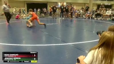 140 lbs Round 6 (8 Team) - Noah Dawejko, Team Arkansas vs Jeremiah Herron, Gulf Coast WC