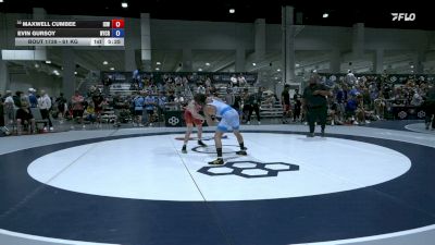 61 kg Cons. Sub-rd Of 64 - Maxwell Cumbee, Izzy Style Wrestling vs Evin Gursoy, New York City RTC