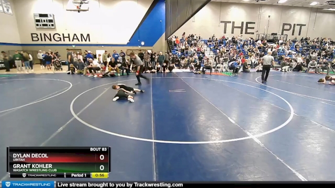 60 lbs Champ. Round 2 - Dylan DeCol, Uintah vs Grant Kohler, Wasatch ...