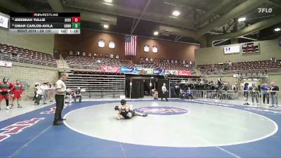 2A 120 lbs Champ. Round 1 - Omar Carlos-avila, Gunnison Valley vs Jeremiah Tullie, South Sevier