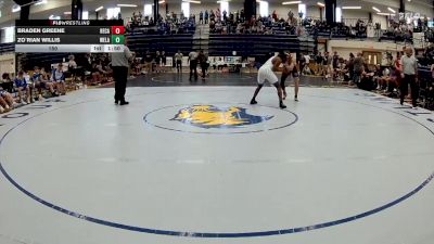 150 lbs 4th Wrestleback (16 Team) - Braden Greene, Heritage-Catoosa vs Zo`Rian Willis, West Laurens