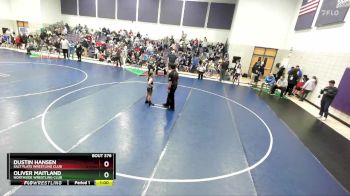 75 lbs Semifinal - Oliver Maitland, Northside Wrestling Club vs Dustin Hansen, Salt Flats Wrestling Club