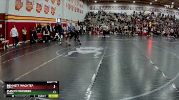 106 lbs Cons. Round 5 - Bennett Wachter, Elyria vs Mason Massouh, Revere