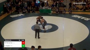 285 lbs Prelims - Mike Ferrarria, Tollgate vs Danyel Ayala, Norton